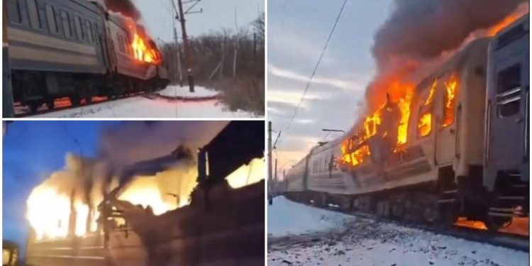 Rusia a atacat cu drone un tren plin de pasageri, în Ucraina: Sunt cel puțin cinci morți