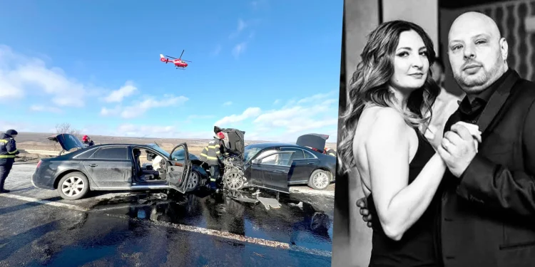 VIDEO Tragedie uriașă pe o șosea din Iași - Un om de afaceri și soția sa însărcinată au murit. Nici copilul nu a supraviețuit